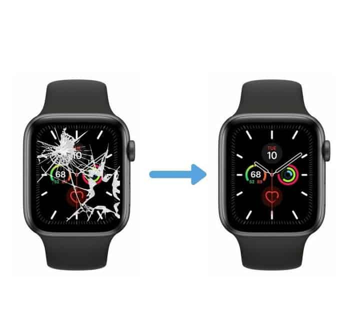Смяна на счупено стъкло на Apple Watch